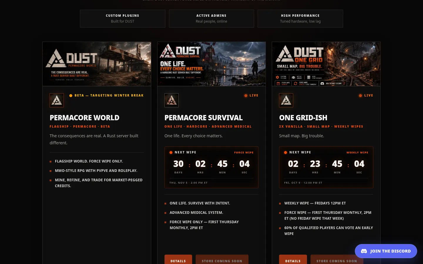 DUST: Permacore Worlds: second view
