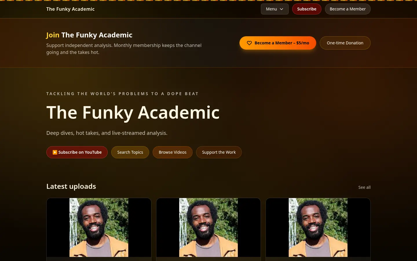 The Funky Academic: home page