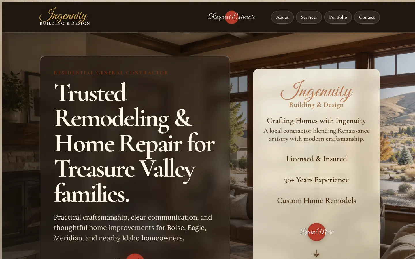 Ingenuity Building & Design: home page