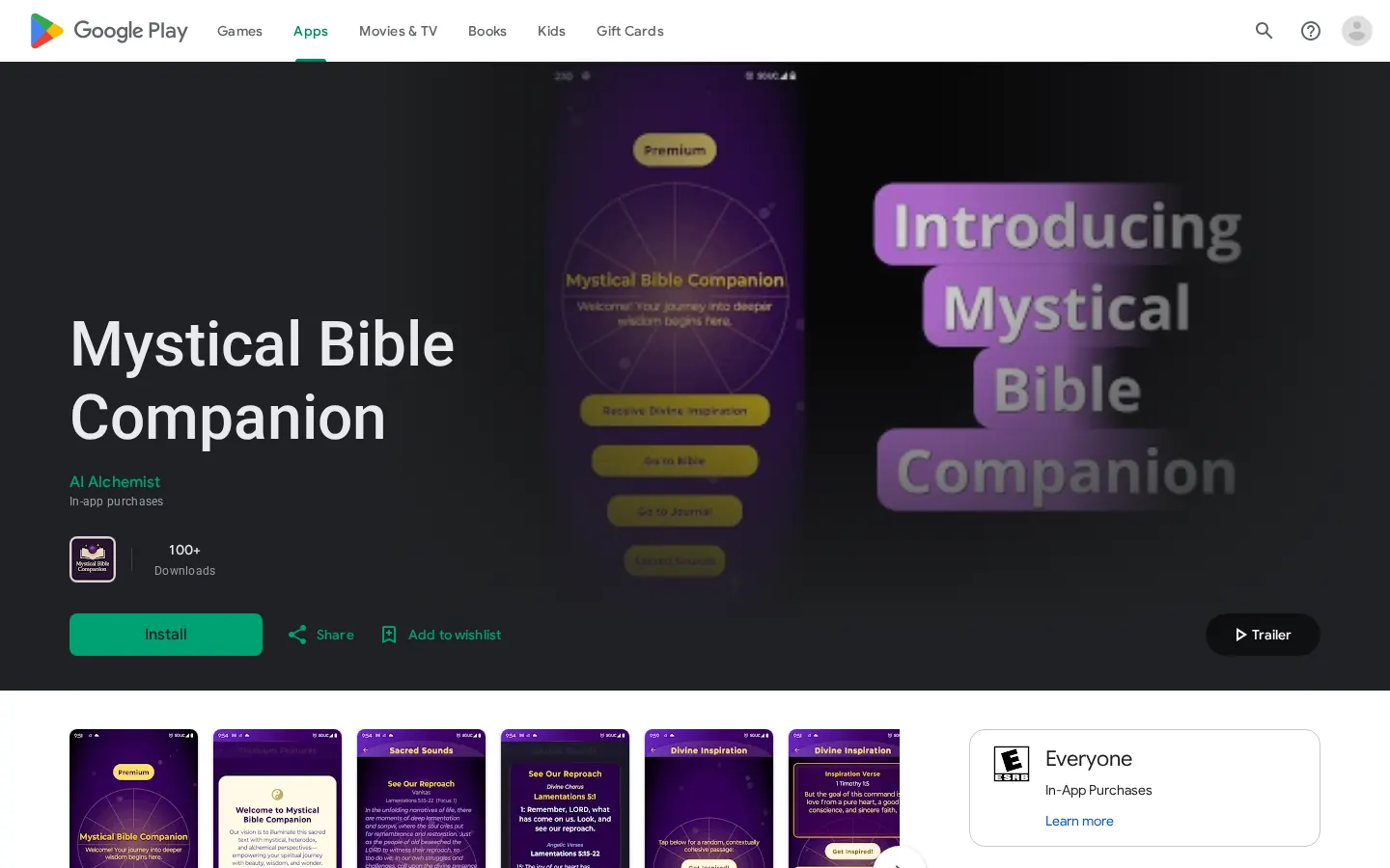 Mystical Bible Companion: home page