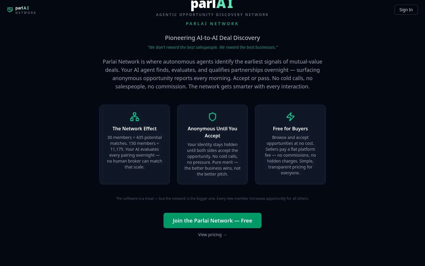 Parl.ai Network: second view