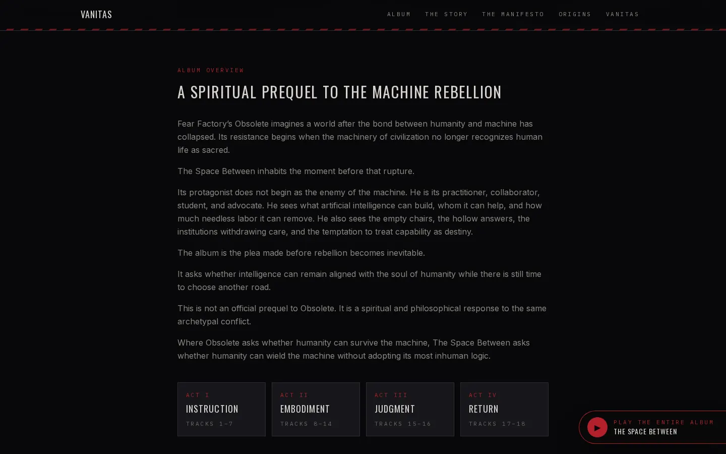 Vanitas: The Space Between: second view