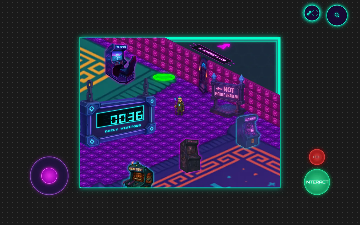 Vibeverse Arcade: home page